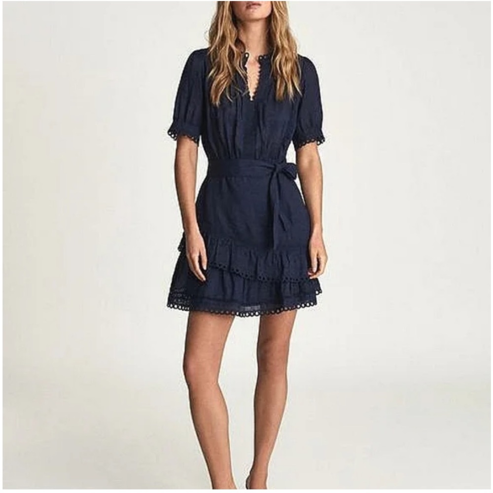 Reiss Navy Mini Dress